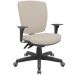 Cadeira de Escritório Diretor Office Base Giratória Preto Alta Flexi P03 Vinil Bege - Lyam