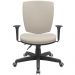 Cadeira de Escritório Diretor Office Base Giratória Preto Alta Flexi P03 Vinil Bege - Lyam