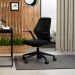 Cadeira de Escritório Executiva Giratória Diretor Office Argos L02 Crepe Preto - Lyam Decor
