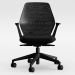 Cadeira de Escritório Executiva Giratória Diretor Office Argos L02 Crepe Preto - Lyam Decor