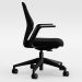 Cadeira de Escritório Executiva Giratória Diretor Office Argos L02 Crepe Preto - Lyam Decor
