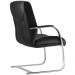 Cadeira de Escritório Fixa Executiva New Onix F02 Couro Ecológico Preto - Lyam Decor