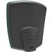 Cadeira de Escritório Fixa Executiva Office Preto Slim Alta Flexi P03 Poliéster Verde - Lyam