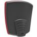 Cadeira de Escritório Fixa Executiva Office Preto Slim Alta Flexi P03 Poliéster Vermelho - Lyam