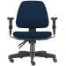 Cadeira de Escritório Giratória Executiva Ergonômica Sky L02 Crepe Azul Marinho - Lyam Decor