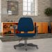 Cadeira de Escritório Giratória Executiva Ergonômica Sky L02 Crepe Azul Marinho - Lyam Decor
