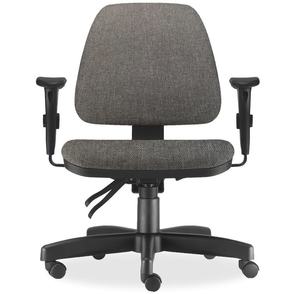 Cadeira de Escritório Giratória Executiva Ergonômica Sky L02 Linho Cinza Escuro - Lyam Decor