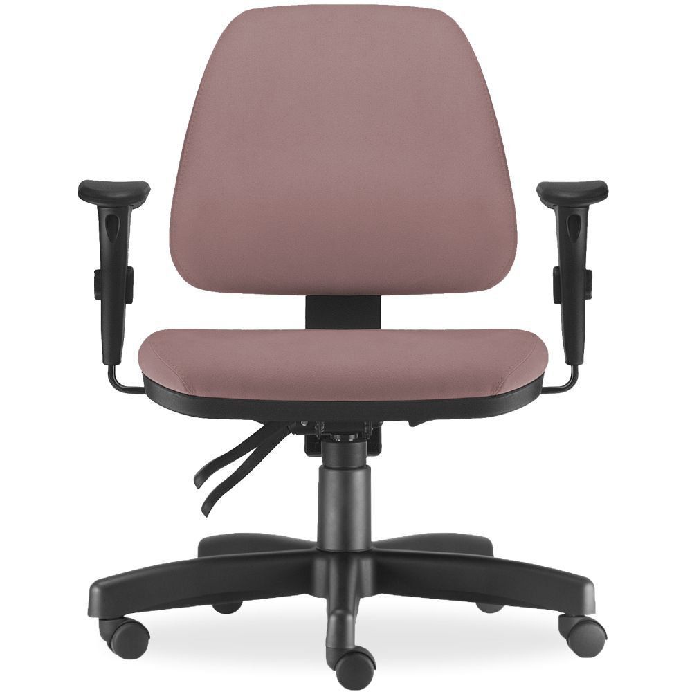 Cadeira de Escritório Giratória Executiva Ergonômica Sky L02 Suede Rosê - Lyam Decor