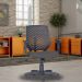 Cadeira de Escritório Giratória Executiva Ergonômica Tech L02 Crepe Cinza - Lyam Decor