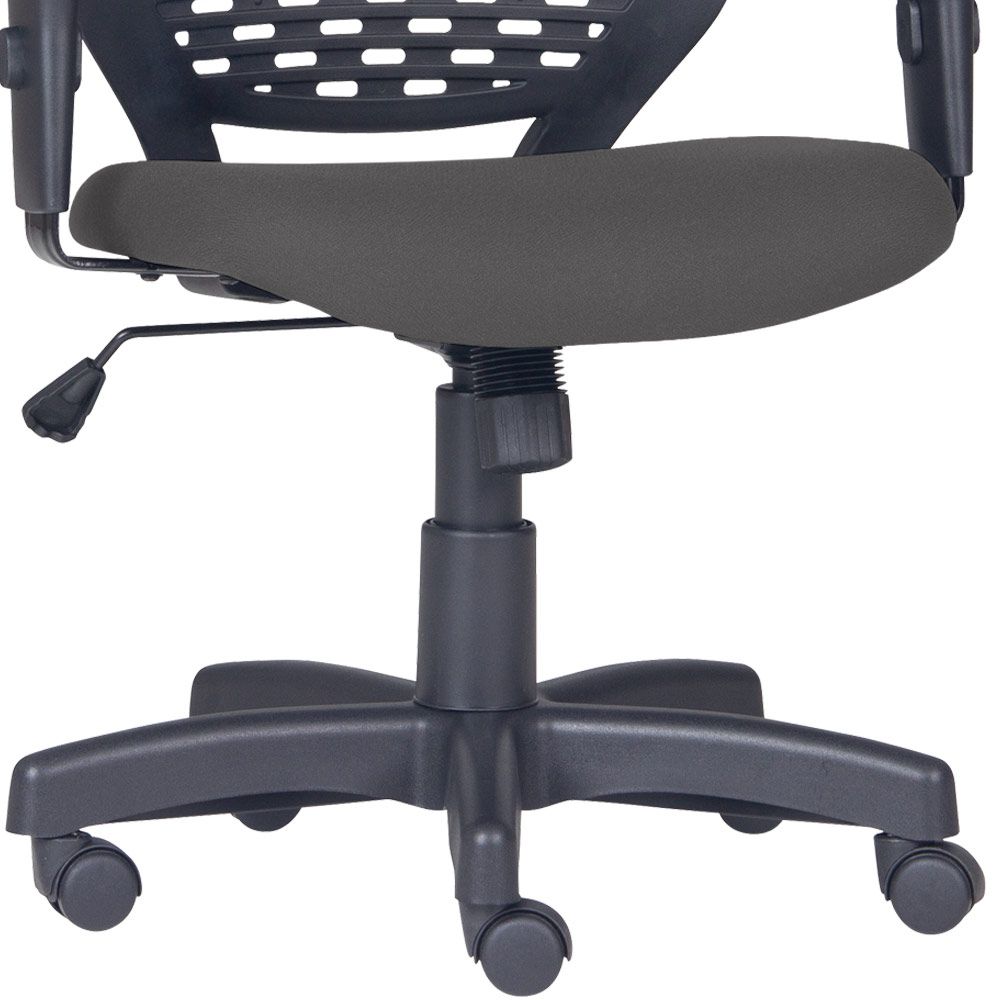 Cadeira de Escritório Giratória Executiva Ergonômica Tech L02 Crepe Cinza - Lyam Decor