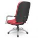 Cadeira de Escritório Giratória com Braço Cromada Magno P03 Vinil Vermelho - Lyam Decor