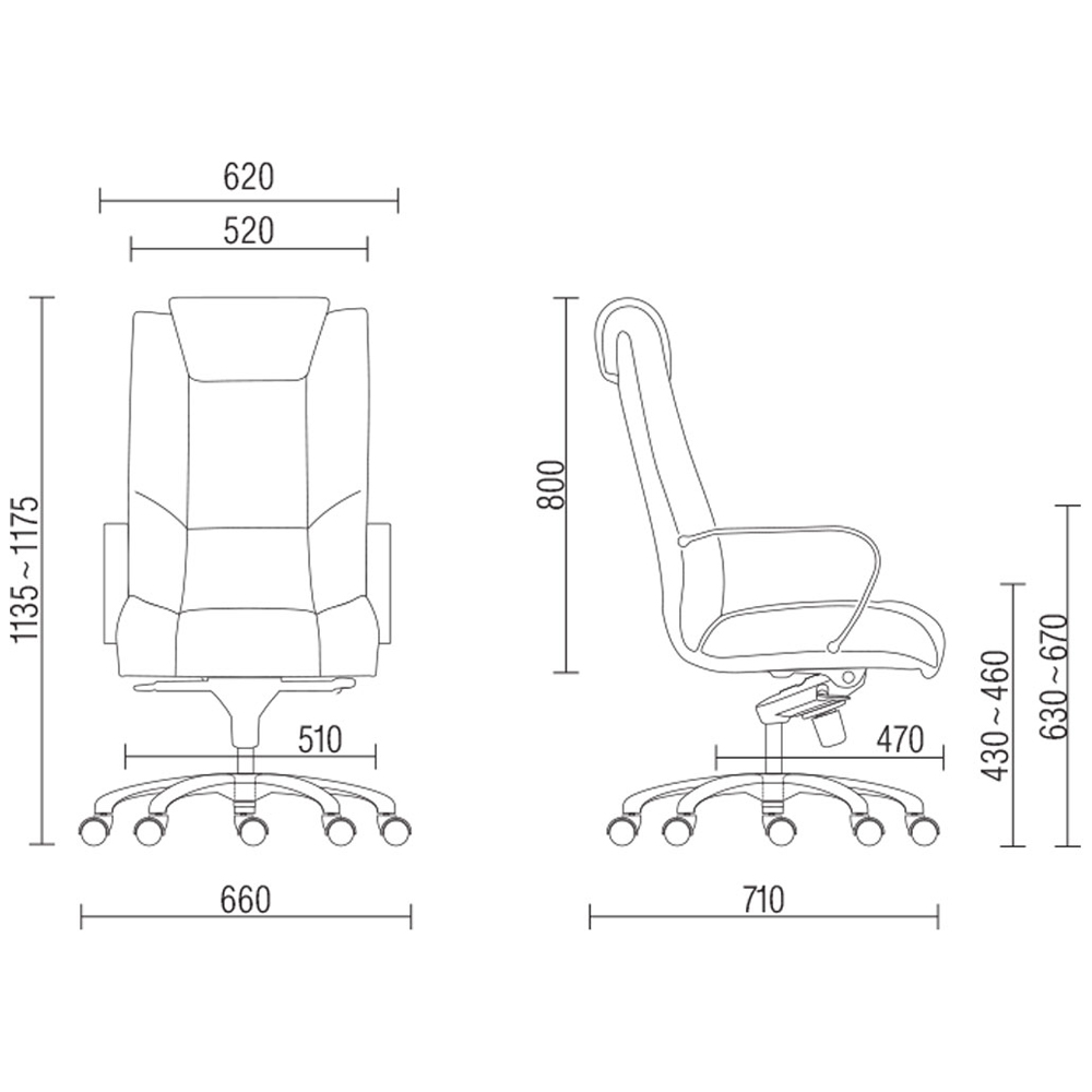 Cadeira de Escritório Presidente Executiva New Onix F02 Tecido Sintético Areia - Lyam Decor