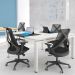 Cadeira de Escritório Presidente Giratória Executiva Ergonômica Kron P03 Crepe Preto - Lyam Decor