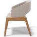Cadeira de Jantar e Estar Living Estofada Lince L02 Bouclê Bege - Lyam Decor