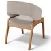 Cadeira de Jantar e Estar Living Estofada Lince L02 Bouclê Bege - Lyam Decor
