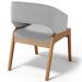 Cadeira de Jantar e Estar Living Estofada Lince L02 Bouclê Cinza - Lyam Decor