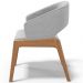 Cadeira de Jantar e Estar Living Estofada Lince L02 Bouclê Cinza - Lyam Decor