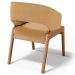 Cadeira de Jantar e Estar Living Estofada Lince L02 Bouclê Mostarda - Lyam Decor