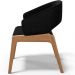 Cadeira de Jantar e Estar Living Estofada Lince L02 Bouclê Preto - Lyam Decor