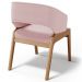 Cadeira de Jantar e Estar Living Estofada Lince L02 Bouclê Rosê - Lyam Decor