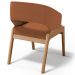 Cadeira de Jantar e Estar Living Estofada Lince L02 Bouclê Terracota - Lyam Decor