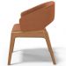 Cadeira de Jantar e Estar Living Estofada Lince L02 Bouclê Terracota - Lyam Decor