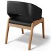Cadeira de Jantar e Estar Living Estofada Lince L02 Couríssimo Preto - Lyam Decor