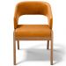 Cadeira de Jantar e Estar Living Estofada Lince L02 Couríssimo Whisky - Lyam Decor