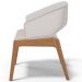 Cadeira de Jantar e Estar Living Estofada Lince L02 Linho Bege - Lyam Decor