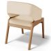 Cadeira de Jantar e Estar Living Estofada Lince L02 Linho Bege Escuro - Lyam Decor