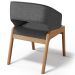 Cadeira de Jantar e Estar Living Estofada Lince L02 Linho Cinza Escuro - Lyam Decor