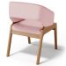 Cadeira de Jantar e Estar Living Estofada Lince L02 Linho Rosê - Lyam Decor