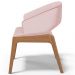 Cadeira de Jantar e Estar Living Estofada Lince L02 Linho Rosê - Lyam Decor