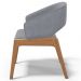 Cadeira de Jantar e Estar Living Estofada Lince L02 Suede Cinza - Lyam Decor