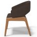 Cadeira de Jantar e Estar Living Estofada Lince L02 Suede Marrom - Lyam Decor