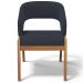 Cadeira de Jantar e Estar Living Estofada Lince L02 Suede Preto - Lyam Decor