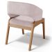 Cadeira de Jantar e Estar Living Estofada Lince L02 Suede Rosê - Lyam Decor