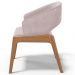 Cadeira de Jantar e Estar Living Estofada Lince L02 Suede Rosê - Lyam Decor