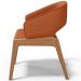 Cadeira de Jantar e Estar Living Estofada Lince L02 Tecido Terracota - Lyam Decor