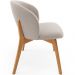 Cadeira de Jantar e Estar Living Estofada Mia L02 Bouclê Bege - Lyam Decor
