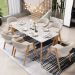 Cadeira de Jantar e Estar Living Estofada Nadja L02 Bouclê Bege - Lyam Decor