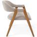 Cadeira de Jantar e Estar Living Estofada Nadja L02 Bouclê Bege - Lyam Decor