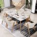 Cadeira de Jantar e Estar Living Estofada Nadja L02 Linho Cru - Lyam Decor