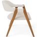 Cadeira de Jantar e Estar Living Estofada Nadja L02 Linho Cru - Lyam Decor