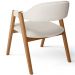 Cadeira de Jantar e Estar Living Estofada Nadja L02 Linho Cru - Lyam Decor