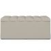 Calçadeira Recamier Baú Para Cama Box Solteiro Dália 100x50 Cm W01 Linho Bege - Lyam Decor