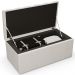 Calçadeira Recamier Baú Para Cama Box Solteiro Dália 100x50 Cm W01 Linho Champagne - Lyam Decor