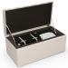 Calçadeira Recamier Baú Para Cama Box Solteiro Dália 100x50 Cm W01 Linho Cru - Lyam Decor