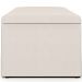 Calçadeira Recamier Baú Para Cama Box Solteiro Dália 100x50 Cm W01 Linho Cru - Lyam Decor