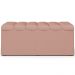 Calçadeira Recamier Baú Para Cama Box Solteiro Dália 100x50 Cm W01 Linho Rosê - Lyam Decor